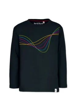 Longsleeves " Frequency " in schwarz