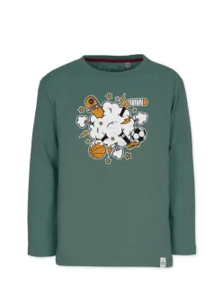 Longsleeves " Sports " in cilantro-green