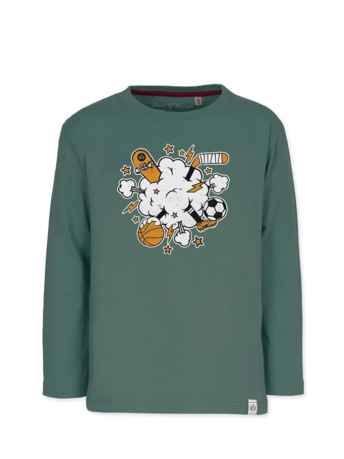 Longsleeves " Sports " in cilantro-green