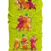 Loopschal "Der kleine Drache Kokosnuss" in Grün - (L)24,5 x (B)47,5 cm