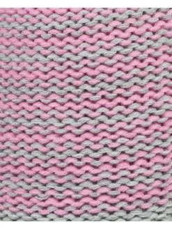 Loop-Schal in Rosa/ Grau