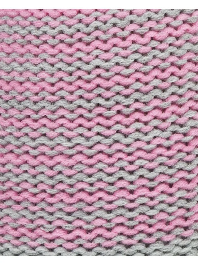 Loop-Schal in Rosa/ Grau