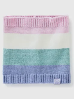 Loop-Schal in Rosa/ Türkis/ Blau