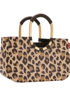 loopshopper M / Shopper 40 cm (teddy leo olive) in frame leo macchiato