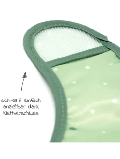 Lätzchen 5er Pack mit Klettverschluss - in gruen