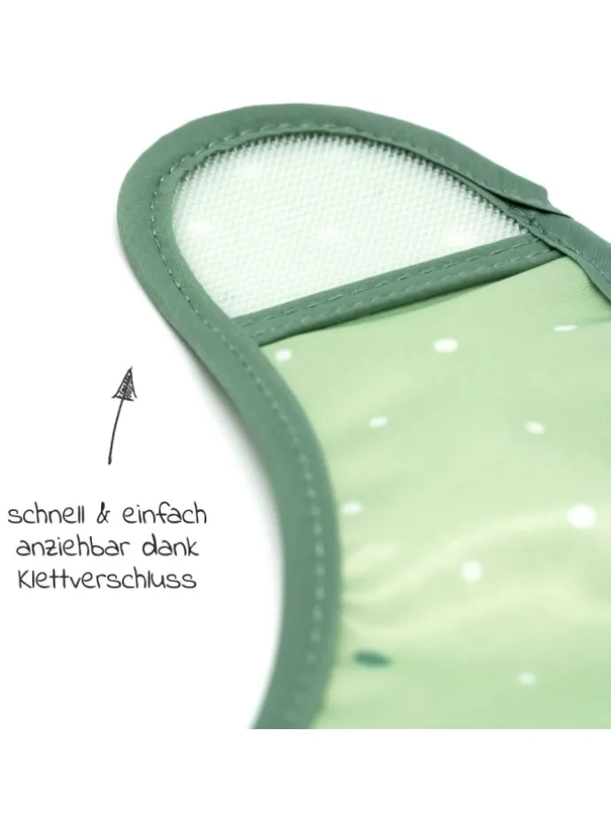 Lätzchen 5er Pack mit Klettverschluss - in gruen