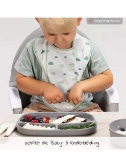 Lätzchen 5er Pack mit Klettverschluss - in gruen