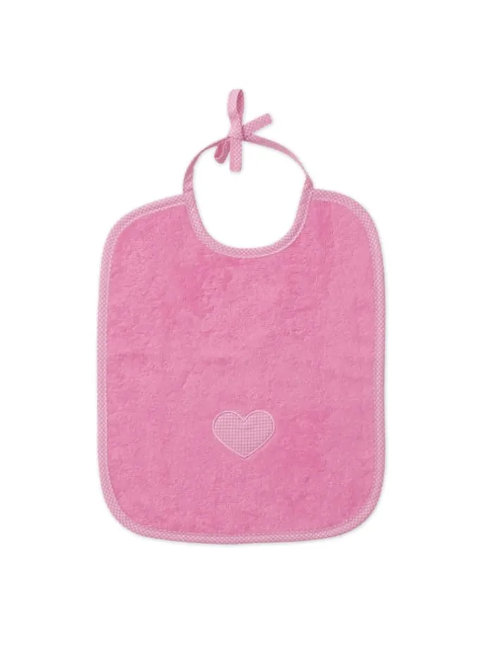 Lätzchen Hearts in flamingo