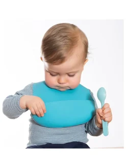 Lätzchen in Blau - (B)24 x (H)29 cm