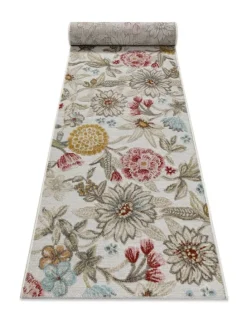 Läufer Abloom in beige, gelb, rot