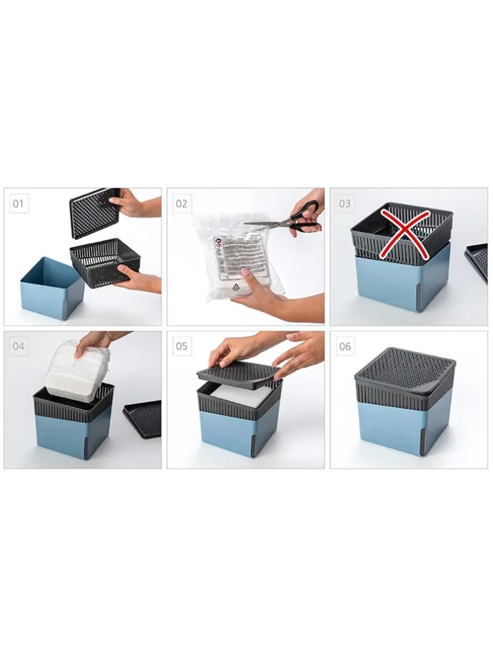 Luftentfeuchter-Nachfüllpack "Cube" in Weiß