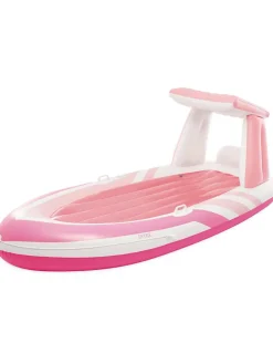 Luftmatratze in Pink/ Weiß - (B)244 x (H)97 x (T)119 cm