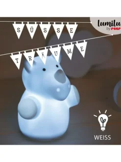 lumilu Mini Zoo rhino in Blau ab 0 Monate