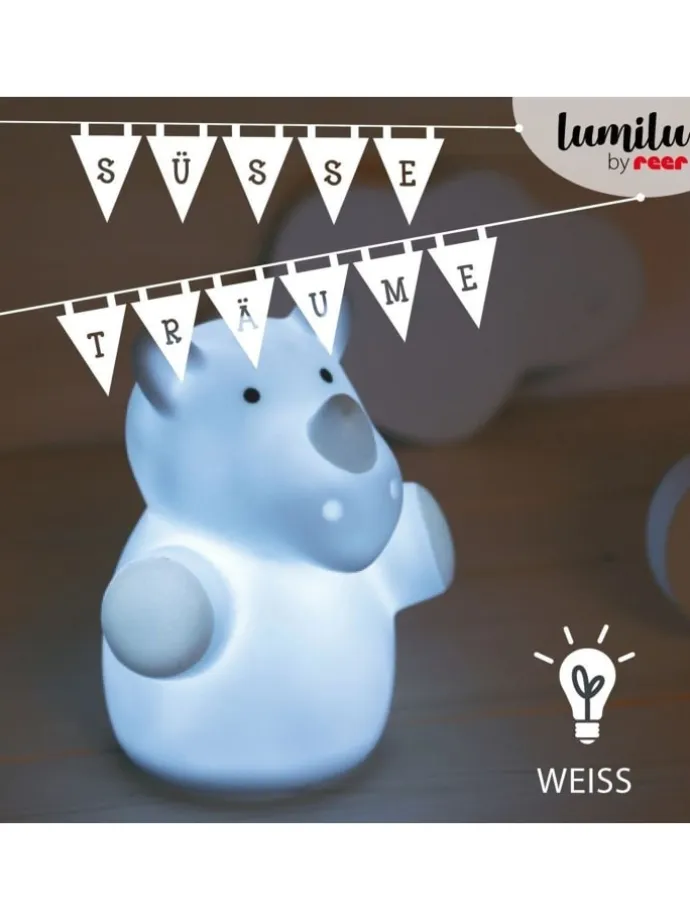 lumilu Mini Zoo rhino in Blau ab 0 Monate