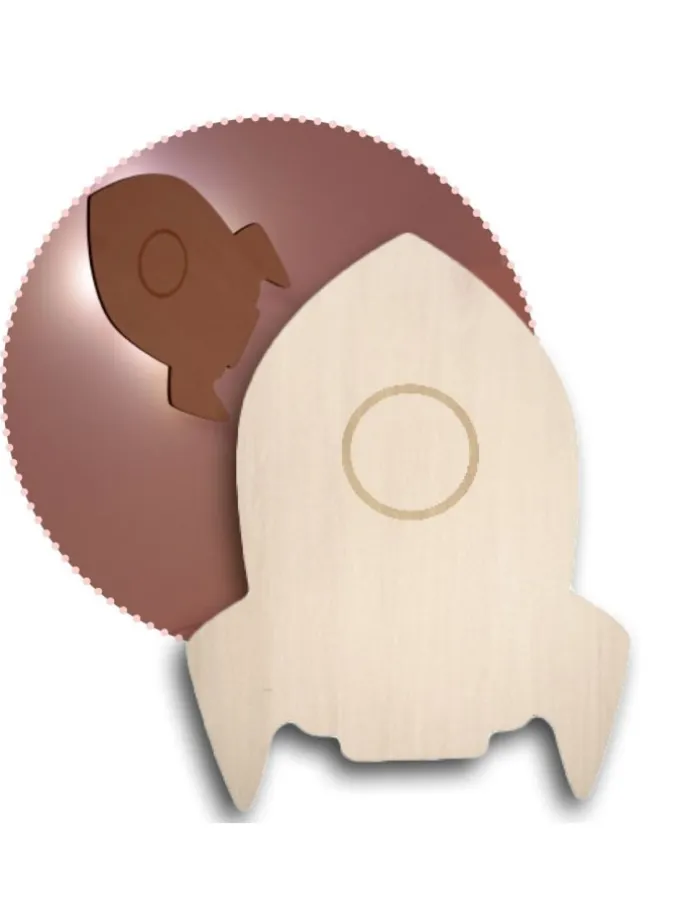 lumilu Silhouette Light rocket in Braun ab 0 Monate