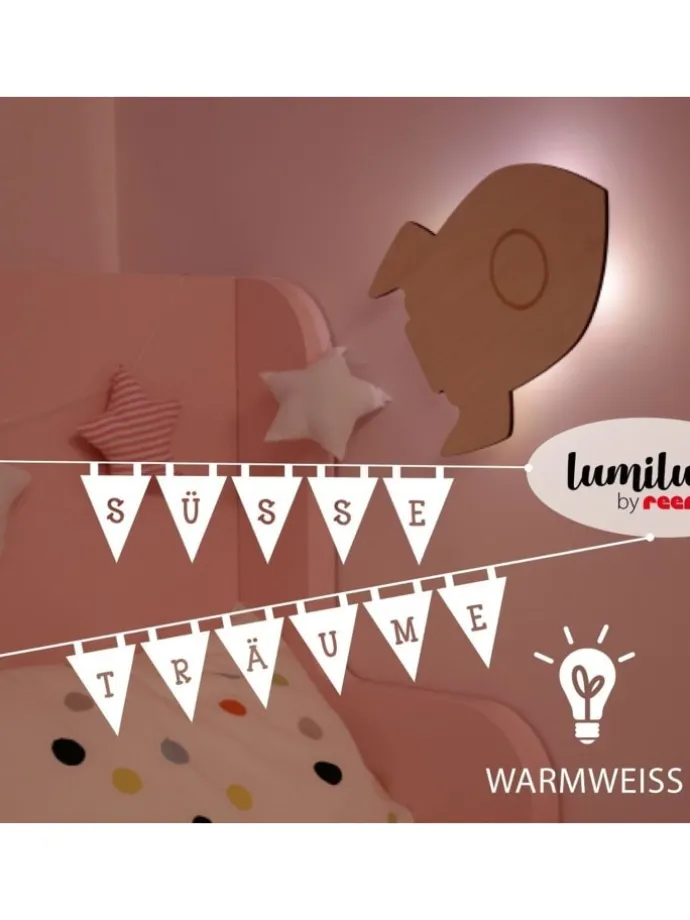 lumilu Silhouette Light rocket in Braun ab 0 Monate