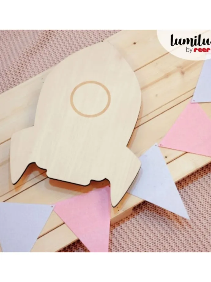 lumilu Silhouette Light rocket in Braun ab 0 Monate