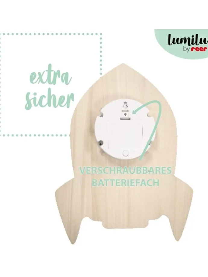 lumilu Silhouette Light rocket in Braun ab 0 Monate
