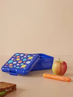Lunchbox in Blau - (B)13,5 x (H)7,5 x (T)14 cm