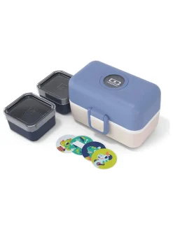 Lunchbox in Blau/ Creme - 800 ml