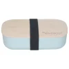 Lunchbox in Hellblau - (B)20,5 x (H)5,5 x (T)11,5 cm
