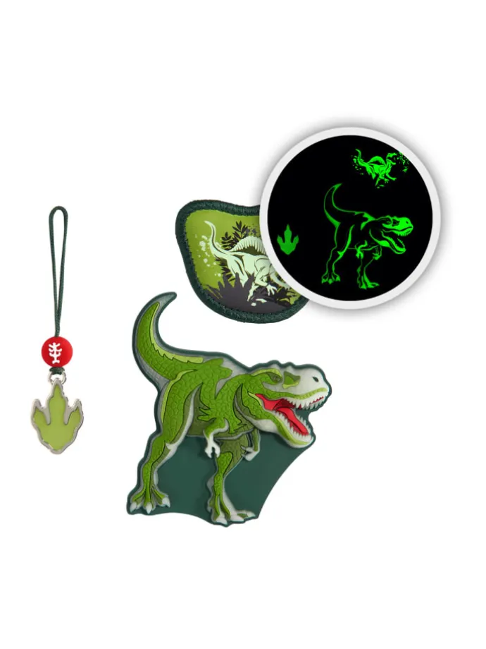 MAGIC MAGS GLOW "Dino Night Tyro" 3-teilig in Grün