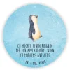 magnet Pinguin mHerzieren mit Spruch in Eisblau