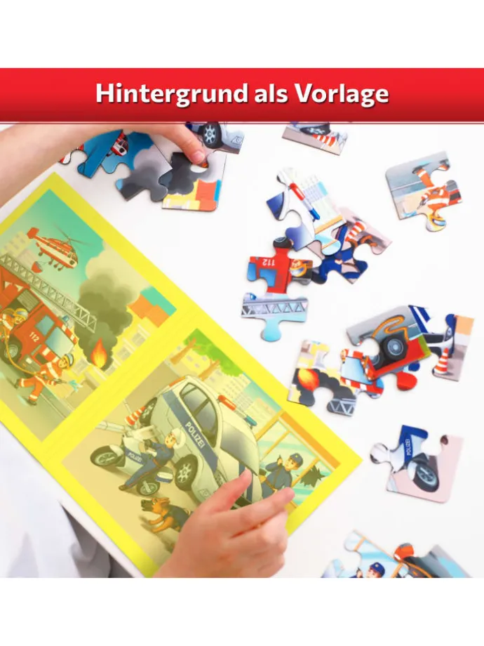 Magnetpuzzle Einsatzkräfte 25 Teile, Magnetische Puzzles ab 2 Jahren