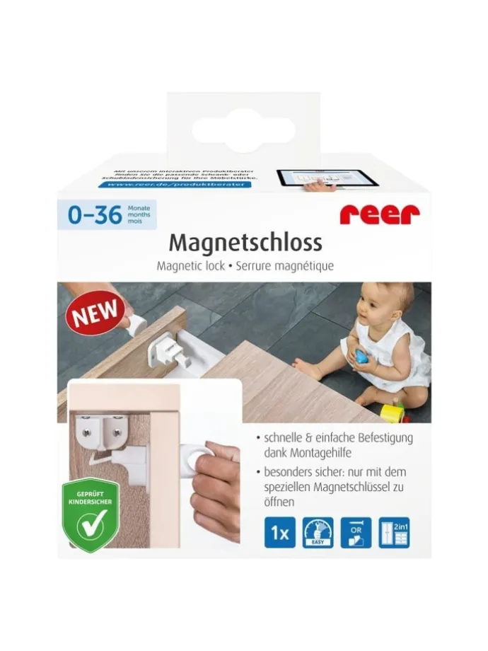 Magnetschloss, 1 Stück in Weiß ab 0 Monate