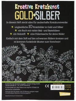 Malbuch "Kreative Kratzkunst: Gold und Silber"