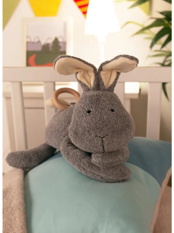 Mamilodie Spieluhr Hase grau in grau