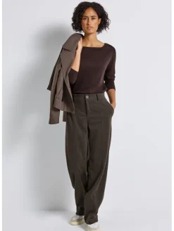 Marlenehose in Braun