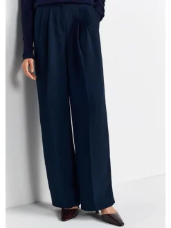 Marlenehose in Dunkelblau