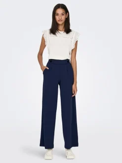 Marlenehose in Dunkelblau