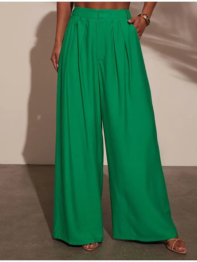 Marlenehose in Grün