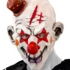 Maske "KILLER CLOWN" in Weiß/ Rot