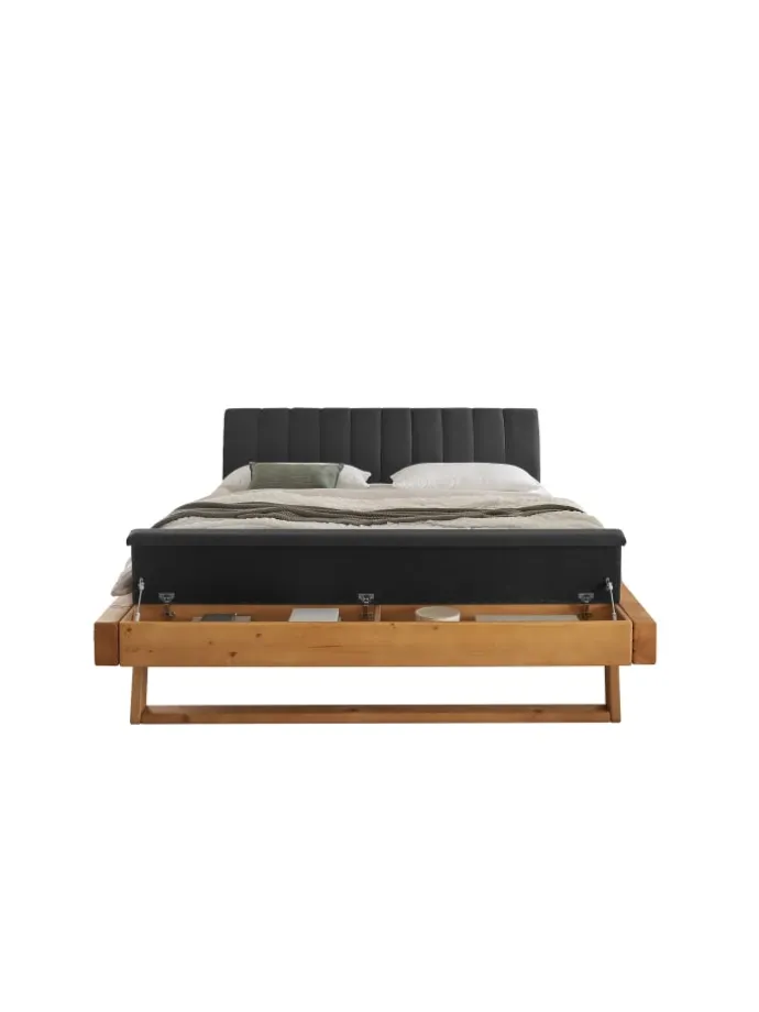 Massivholz Doppelbett Sarja 180x200 cm Fichte massiv in Fichte