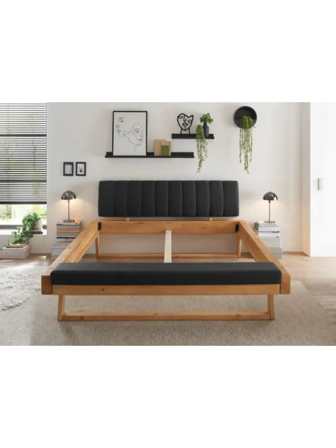 Massivholz Doppelbett Sarja 180x200 cm Fichte massiv in Fichte