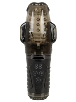 Masturbator Sucking Masturbator with Dual Vibration in schwarz