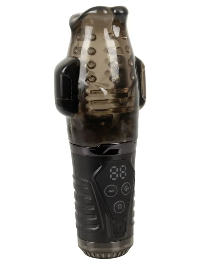 Masturbator Sucking Masturbator with Dual Vibration in schwarz
