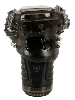 Masturbator Sucking Masturbator with Dual Vibration in schwarz
