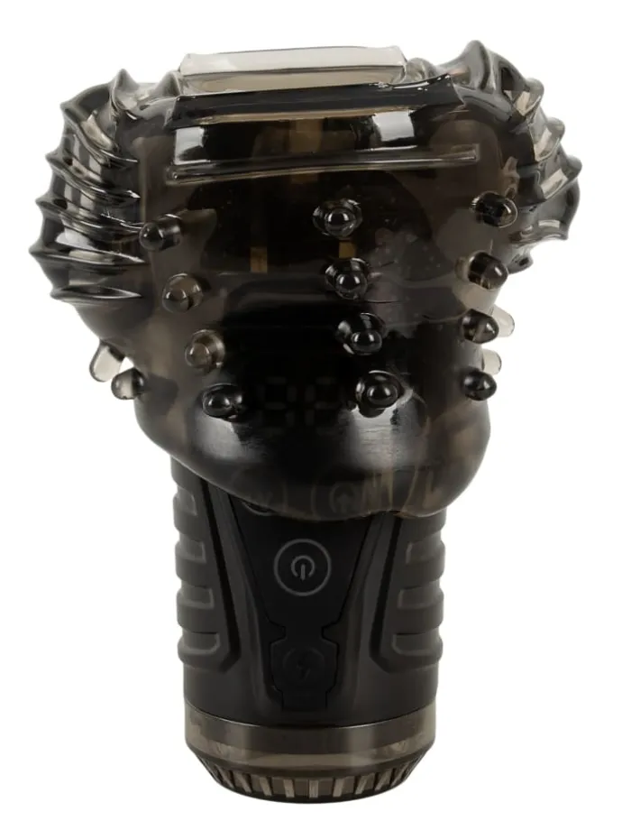 Masturbator Sucking Masturbator with Dual Vibration in schwarz