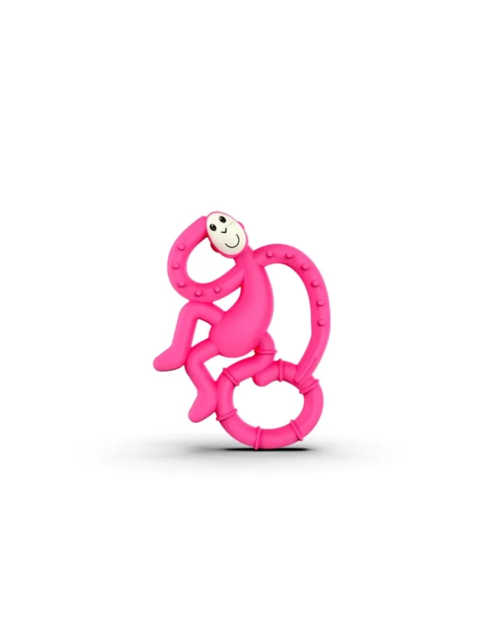 Matchstick Monkey Beißring / Zahnungshilfe Affe mini rosa