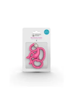 Matchstick Monkey Beißring / Zahnungshilfe Affe mini rosa