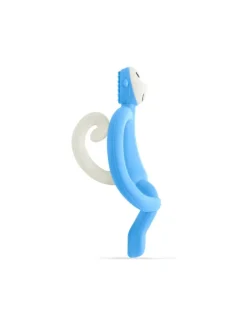 Matchstick Monkey Beißring / Zahnungshilfe Affe Original hellblau