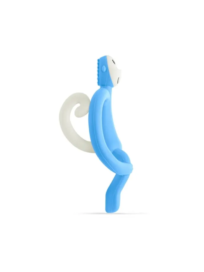 Matchstick Monkey Beißring / Zahnungshilfe Affe Original hellblau