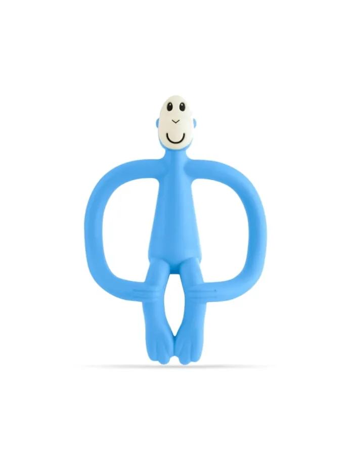 Matchstick Monkey Beißring / Zahnungshilfe Affe Original hellblau