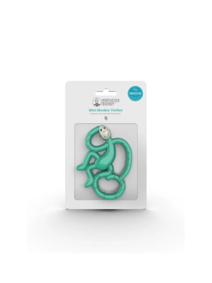 Matchstick Monkey Beißring / Zahnungshilfe Affe mini grün