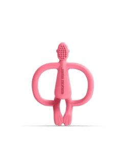 Matchstick Monkey Beißring / Zahnungshilfe Affe rosa