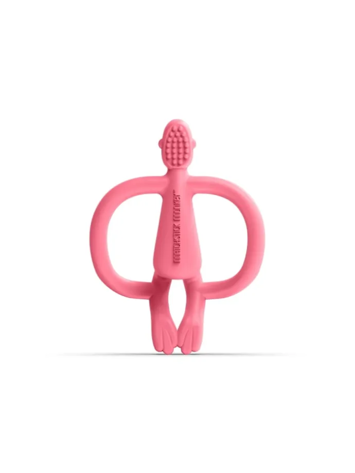 Matchstick Monkey Beißring / Zahnungshilfe Affe rosa